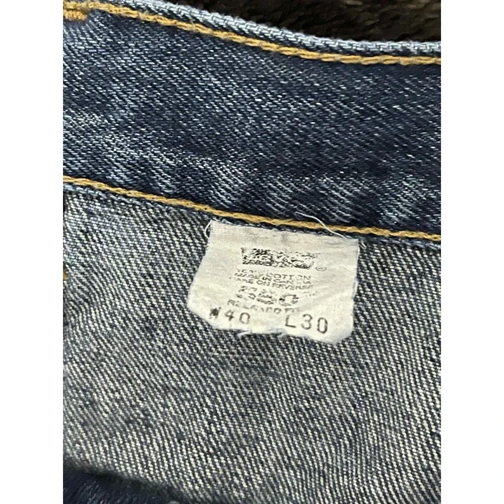 Levis‎ 550 Jeans Mens 40x30 Blue Denim Relaxed Fit Tapered Leg 5 Pocket Zip Fly